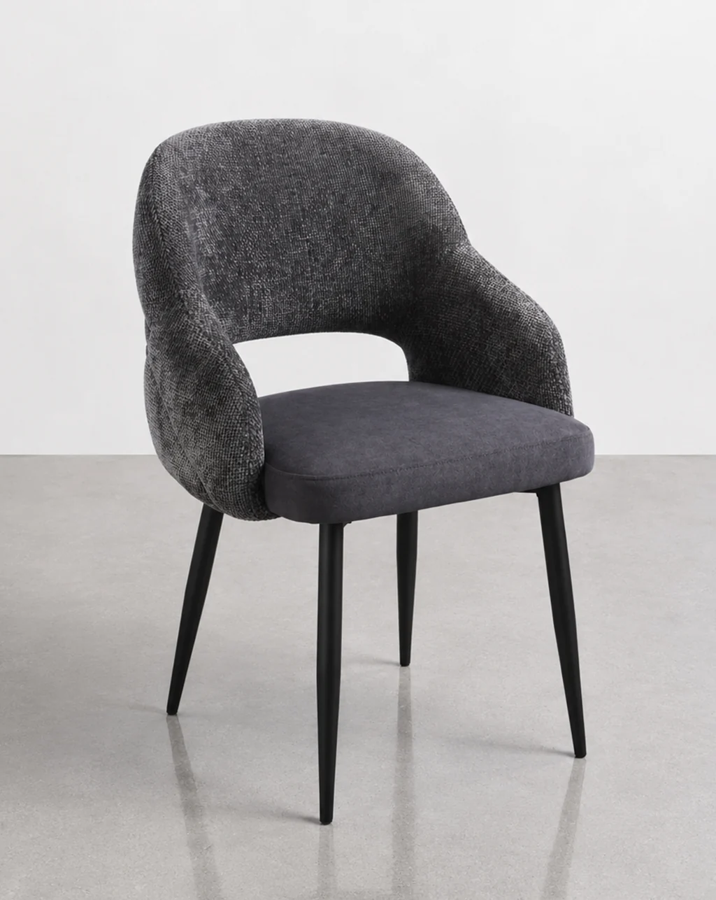 silla antimanchas tapizada gris