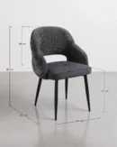 dimensions chaise rembourrée