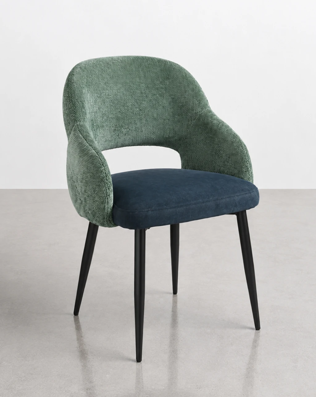silla antimanchas tapizada verde