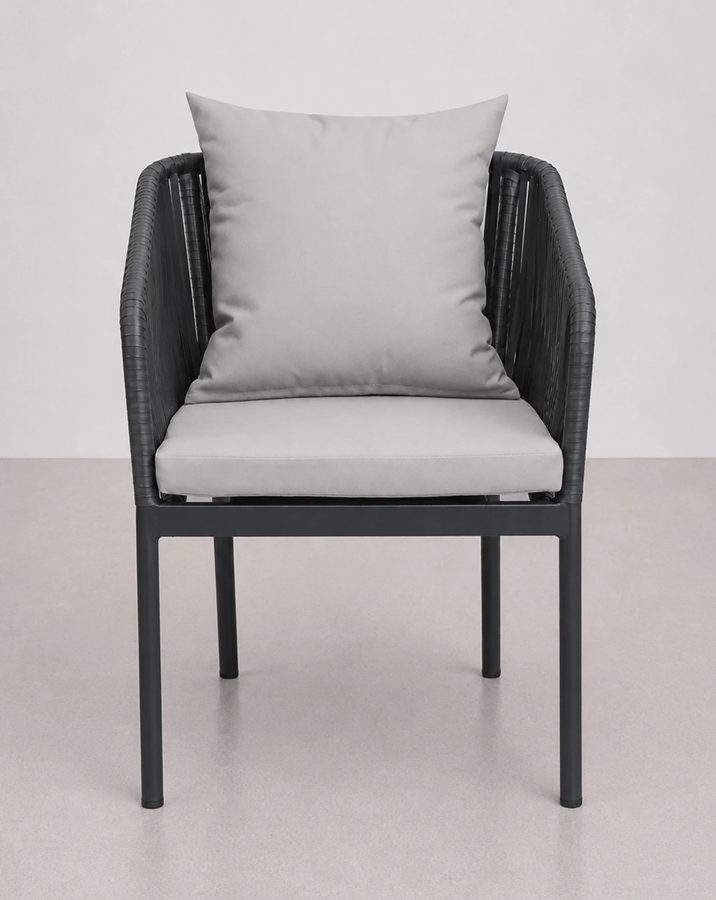 silla de exterior de aluminio