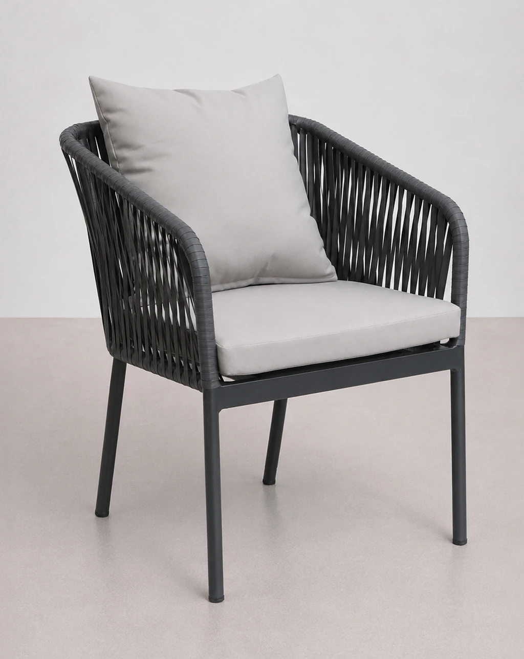 silla de jardín con cojines