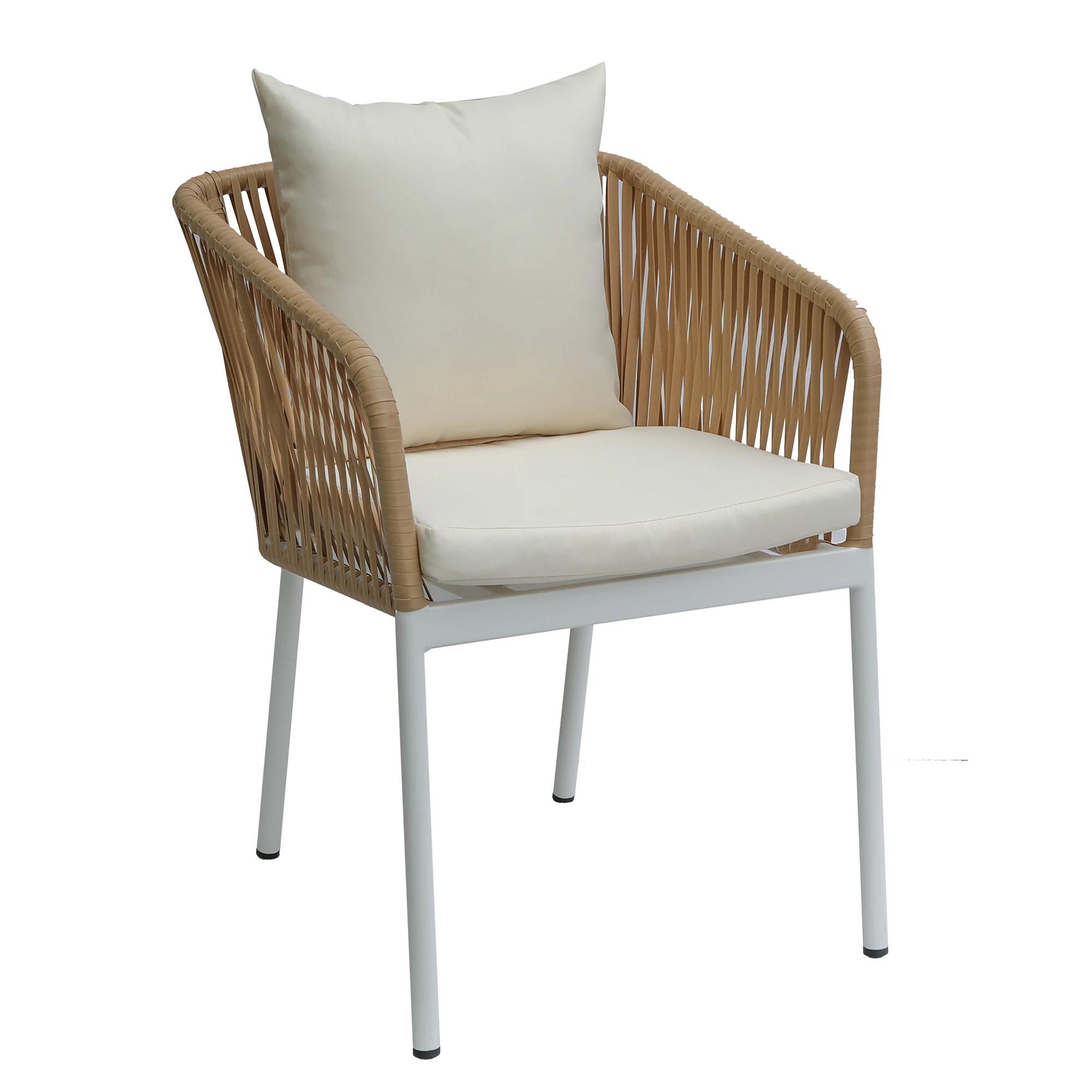 Silla Profesional de Exterior Profesional de Mimbre Sintético Sophi con Cojines