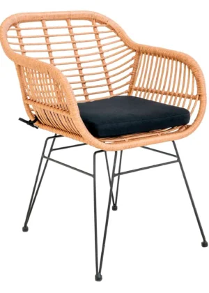 Silla Profesional de Terrazas Horeca de Ratán Zoe
