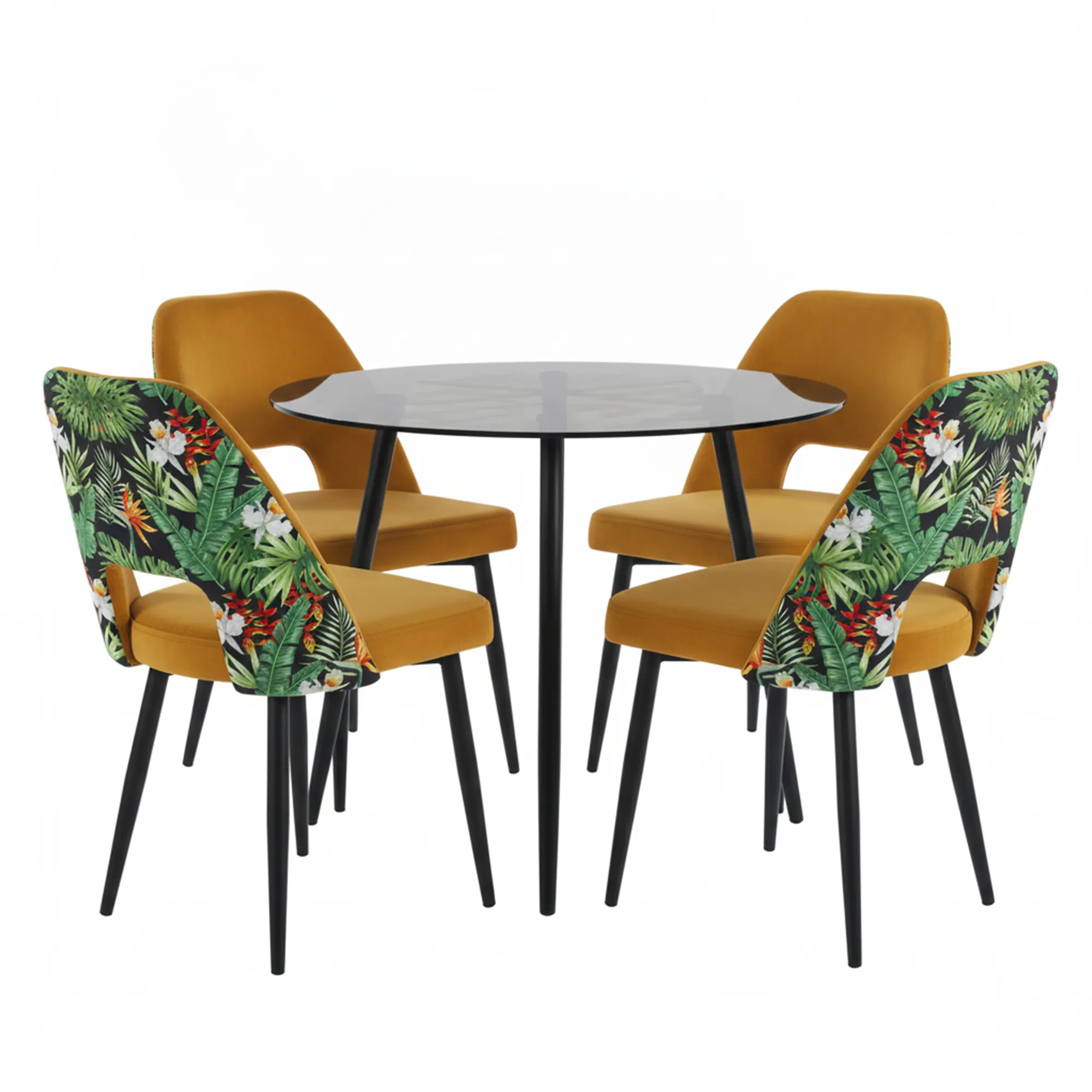 Silla Profesional de Terciopelo Frodita Floral - Imagen 8