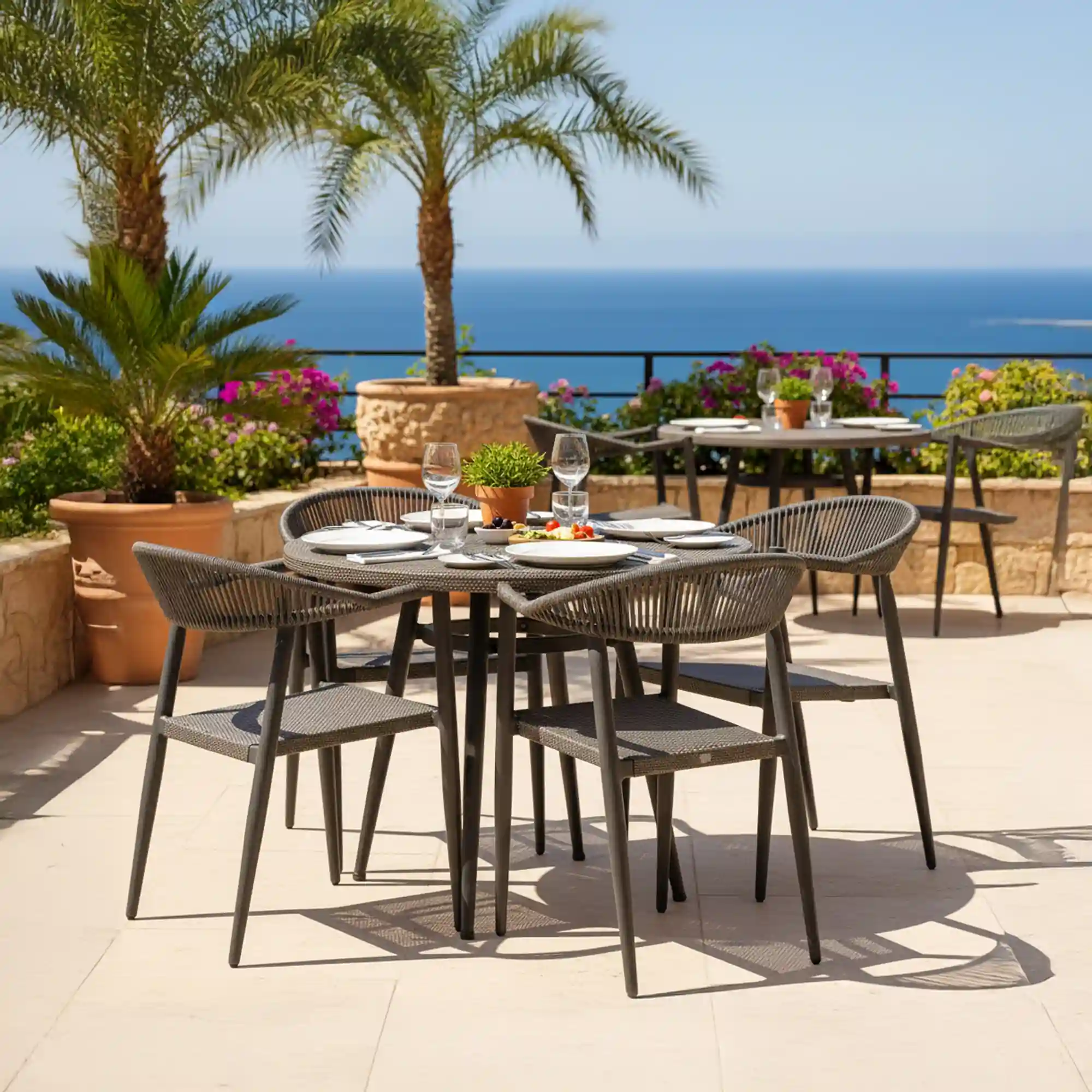 Silla Profesional de Terrazas Horeca de Aluminio Kampo - Imagen 2