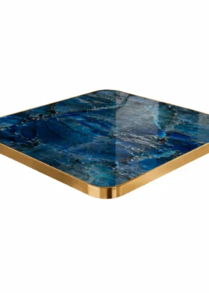 Tablero Mesa Contract Mármol Azul Piedra Sinterizada Diamond Blue