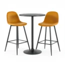Tabouret Haut Rembourré Verona Floral avec Dossier