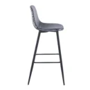 Tabouret Haut Rembourré Verona Floral avec Dossier