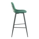 Tabouret Haut Rembourré Verona Floral avec Dossier