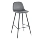 Tabouret Haut Rembourré Verona Floral avec Dossier