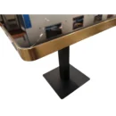 Plateau de Table Contract Marbre Noir Pierre Frittée Brillant
