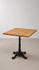 mesa de tablero de macizo de abeto nogal