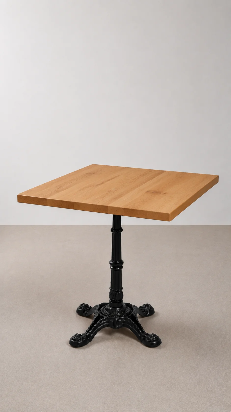 mesa de tablero de macizo de abeto nogal