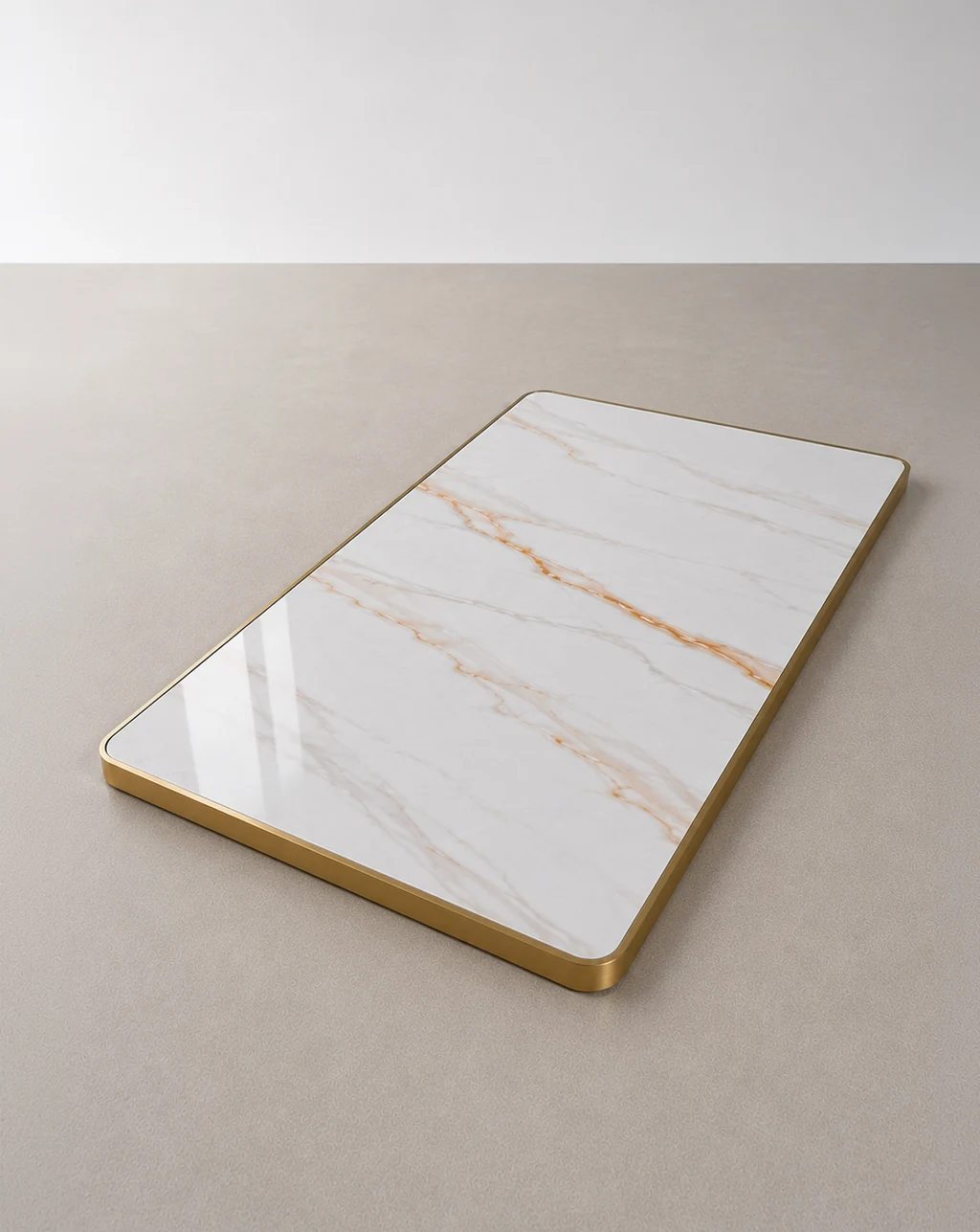 tablero para mesa piedra sinterizada marmol blanco