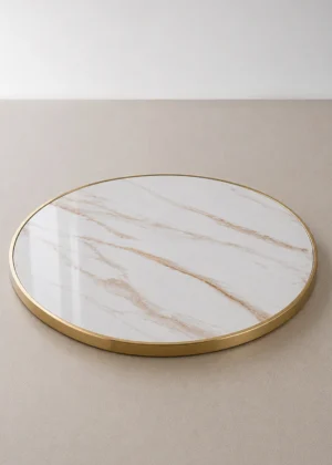 tablero para mesa depiedra sinterizada marmol blanco