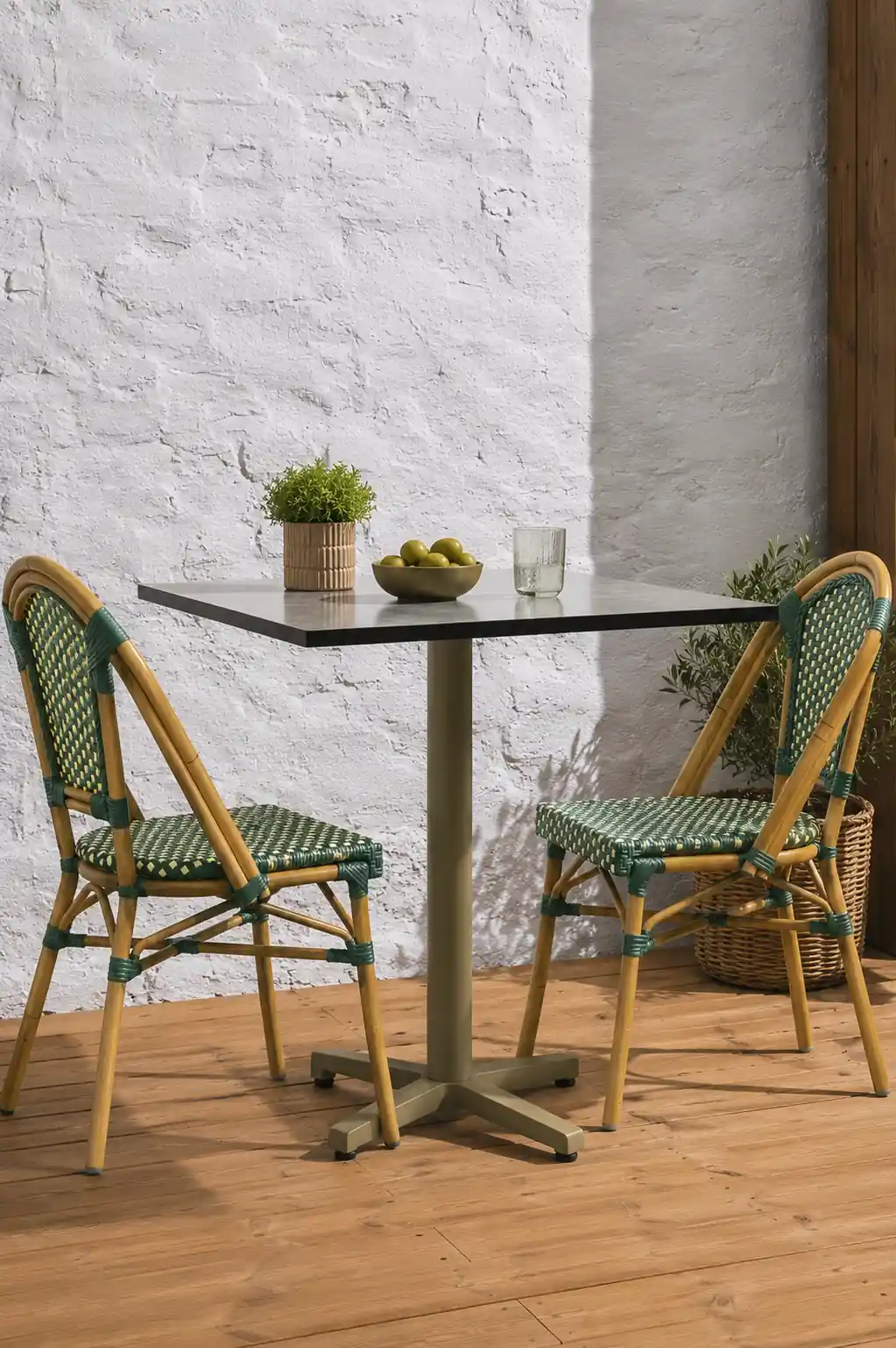sillas con mesa de exterior abatible
