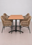 chaises et table rabattable de jardin pour hôtel