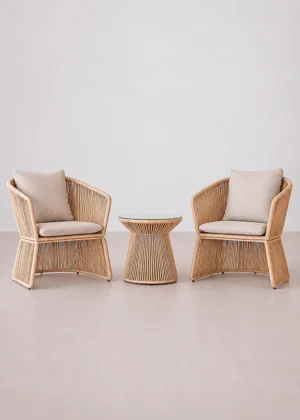 set de Jardín con Sillones y Mesa de Centro Terra Duo
