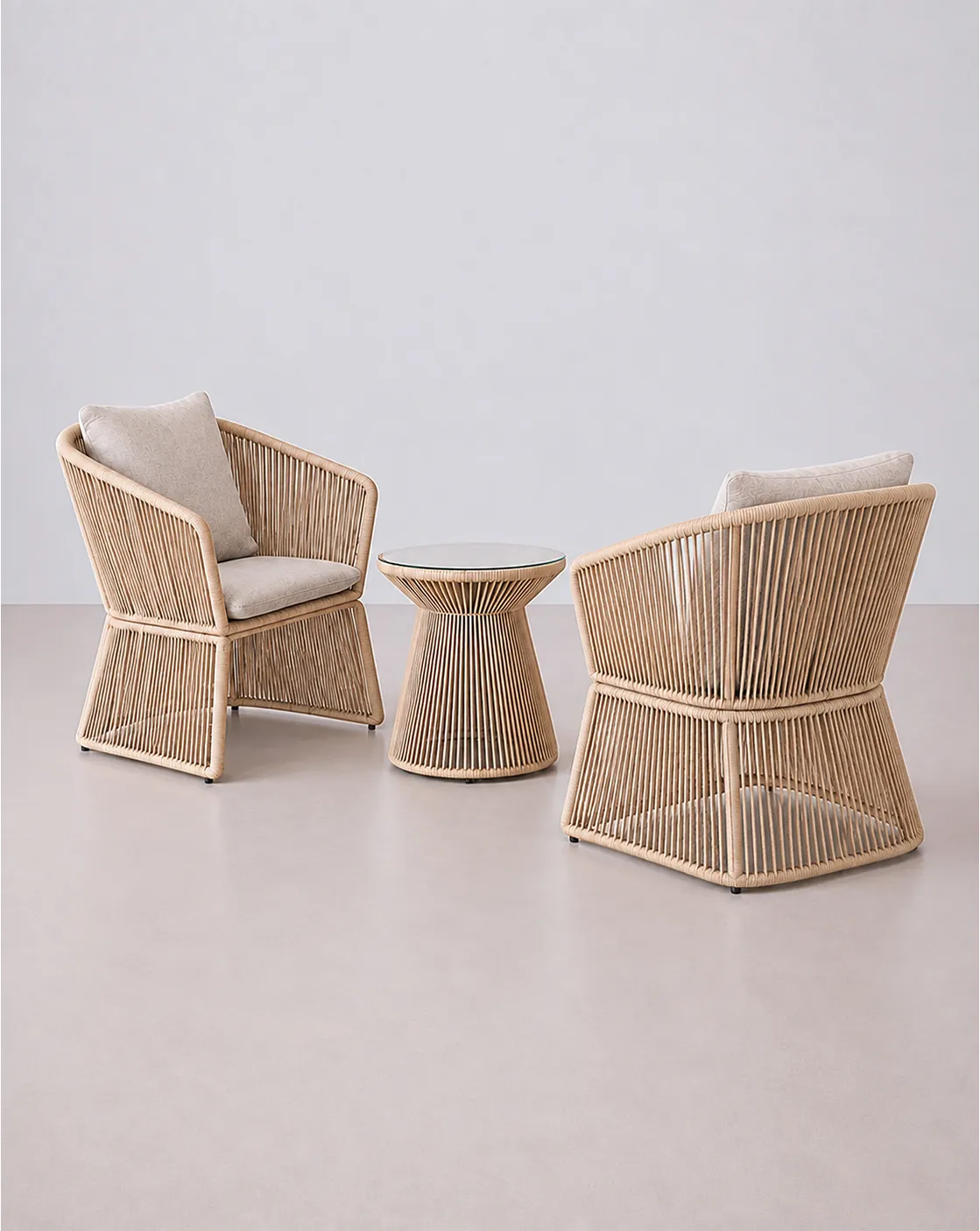 sillón de jardín con cojines desenfundables