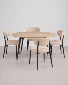 Silla de comedor acolchada