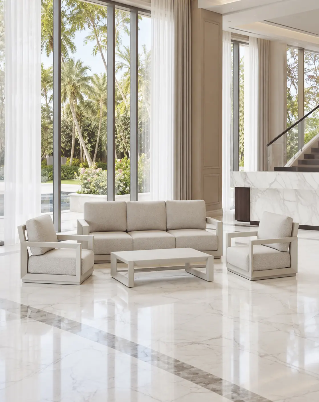 conjunto sofa de exterior