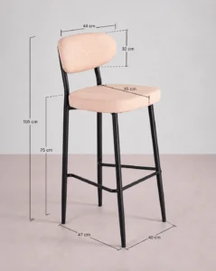 Taburete alto de cocina medidas