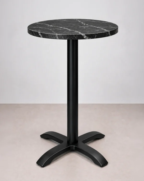 table haute à pied central CHR