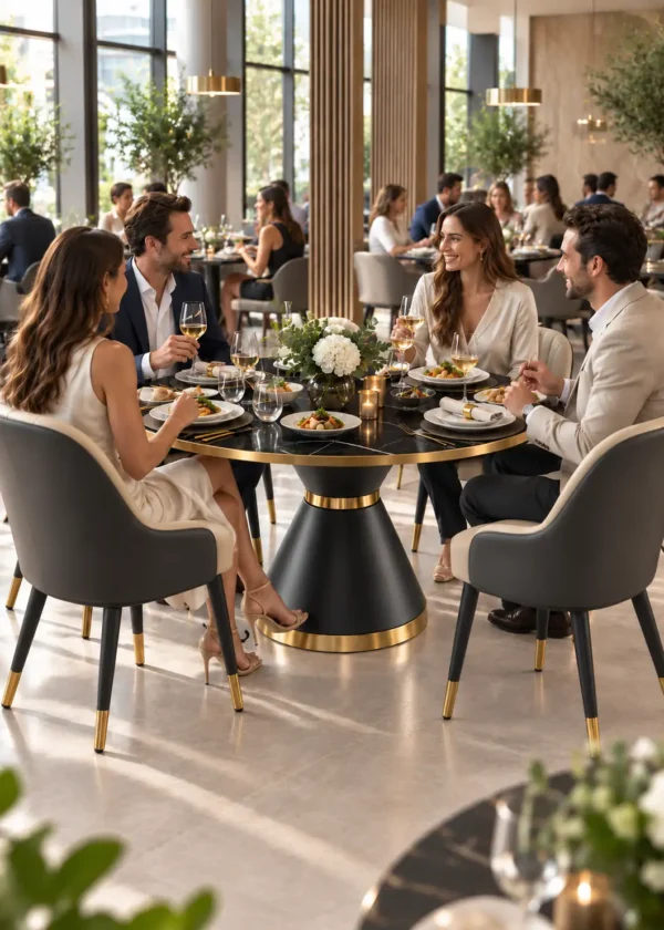 table centrale de salle de restaurant