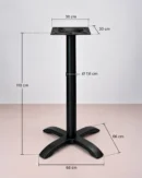 piètement de table haute d'extérieur CHR