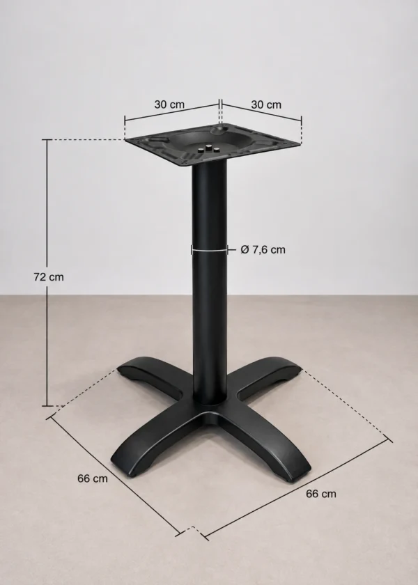 dimensions pied de table pour terrasse