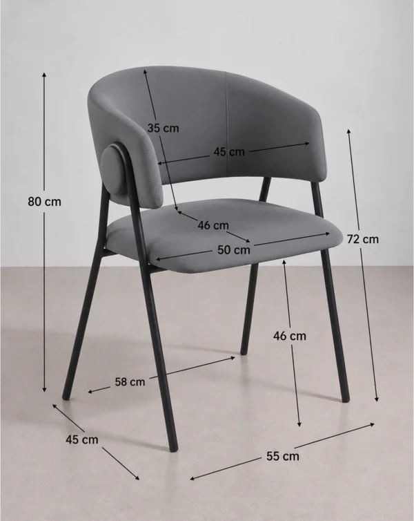 chaise rembourrée de restaurant