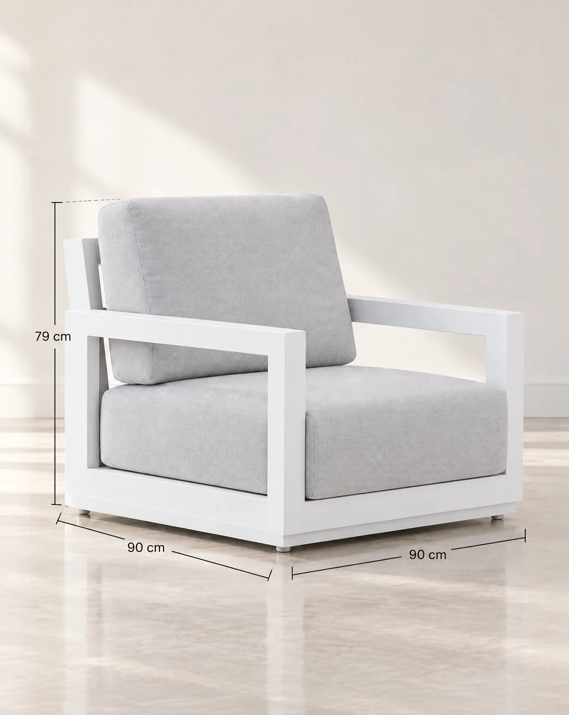 sillon exterior de aluminio