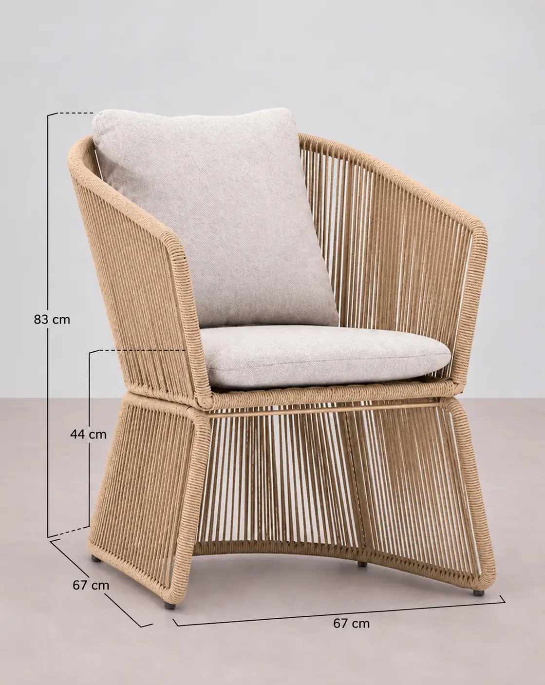 sillon de jardin ratan