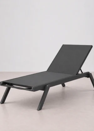 tumbona plegable antracita