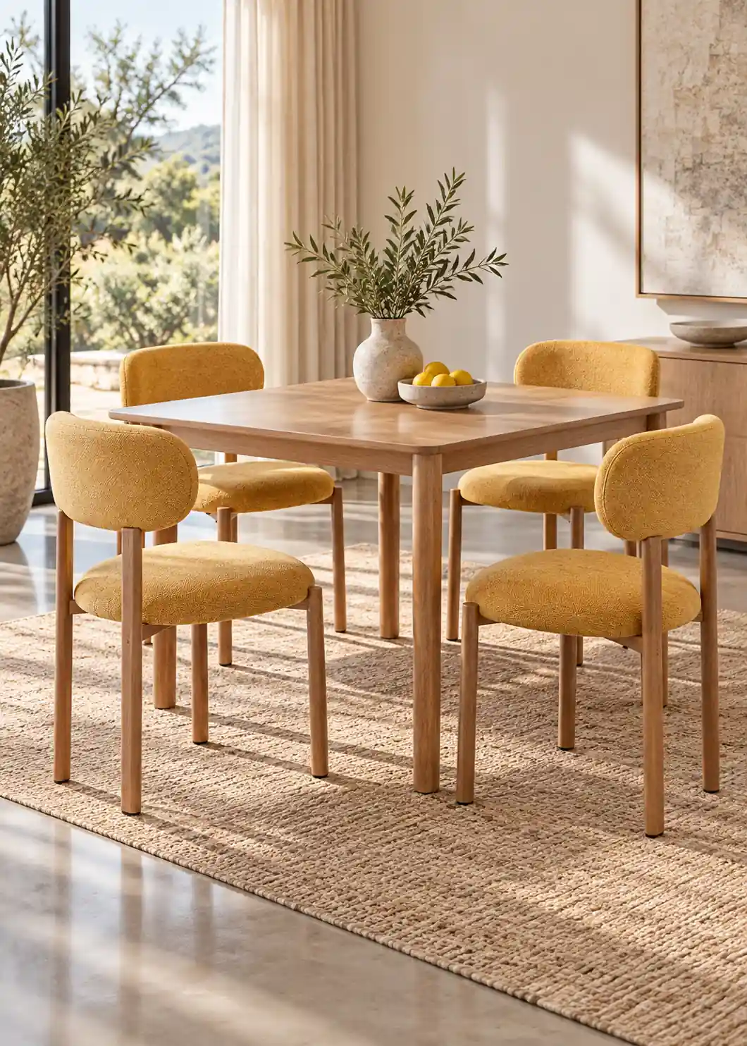 silla de comedor tapizada