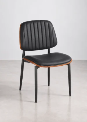 silla moderna con respaldo acolchado