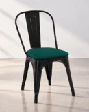 silla industrial con respaldo metálico