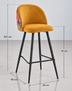 Taburetes altos modernos con respaldo